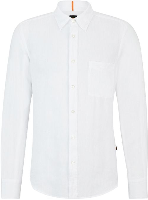 BOSS Chemise Relegant De Lin Blanche Product