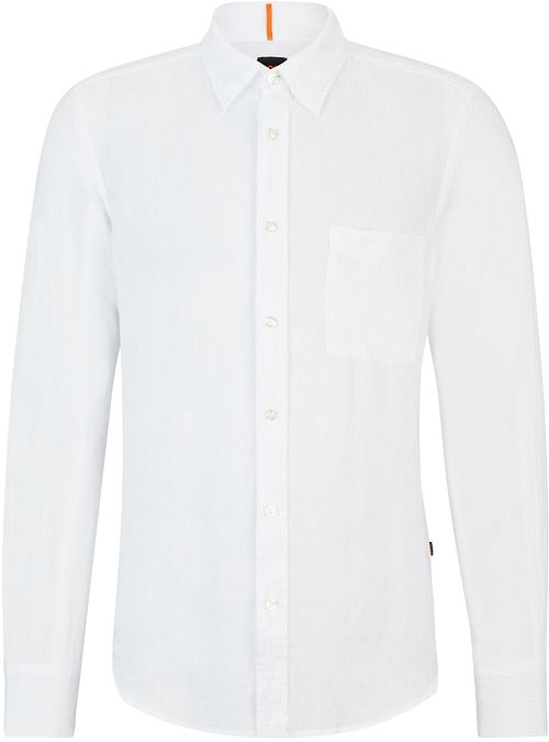 BOSS Relegant Shirt Linen White Product