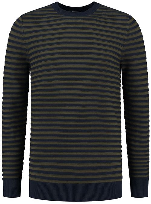 Dstrezzed Pullover Streifen Dunkelgrün Product