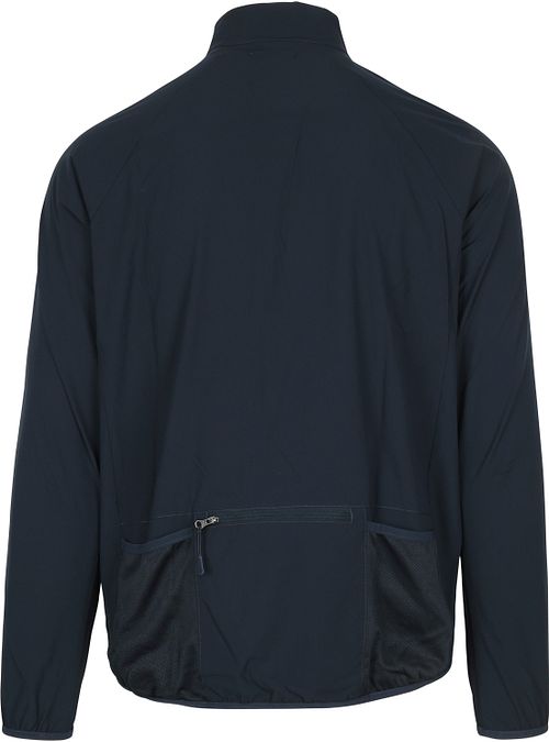 KnowledgeCotton Apparel Basswood Jacke Dunkelblau Product / Achterkant