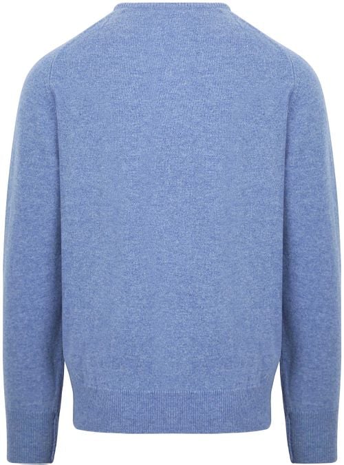 William Lockie Pullover O-neck Lambswool Glacier Product / Achterkant