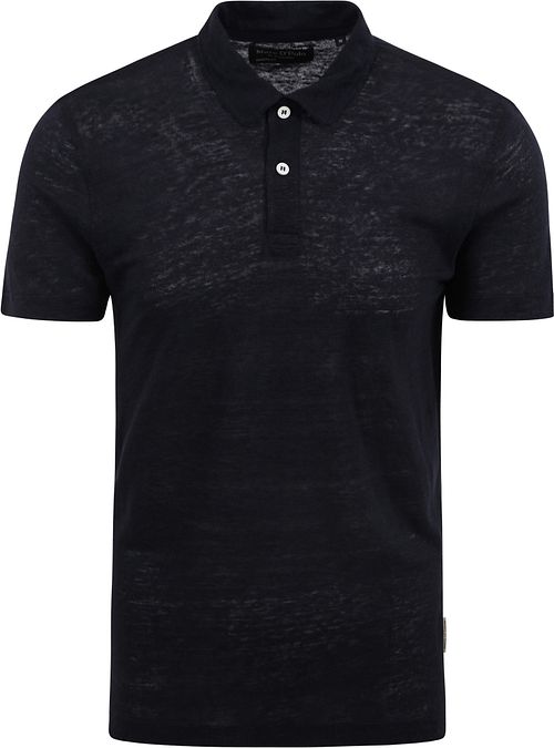 Marc O'Polo Polo Shirt Linen Navy Product