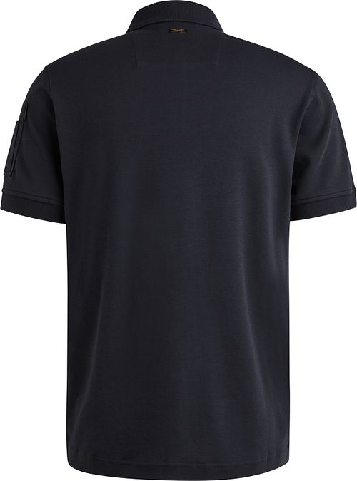 PME Legend Half-Zip Poloshirt Interlock Marine Product / Achterkant
