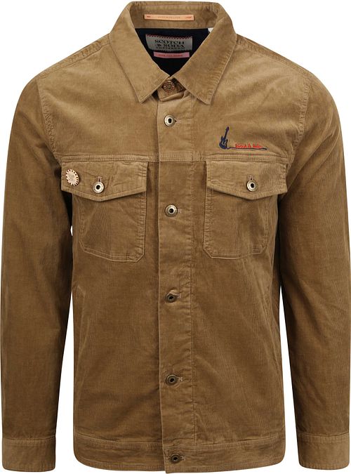 Scotch and Soda Surchemise Corduroy Marron Product