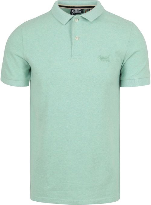 Superdry Piqué Polo Shirt Melange Light Green Product