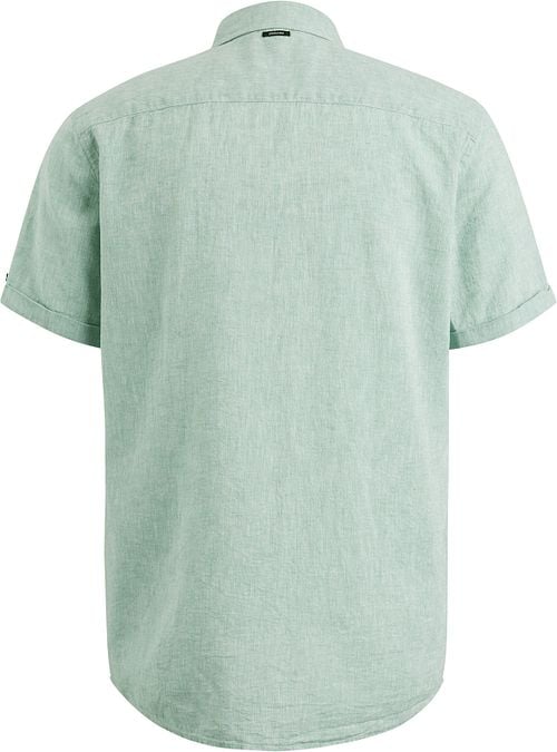 Vanguard Short Sleeve Hemd Leinen Grün Product / Achterkant