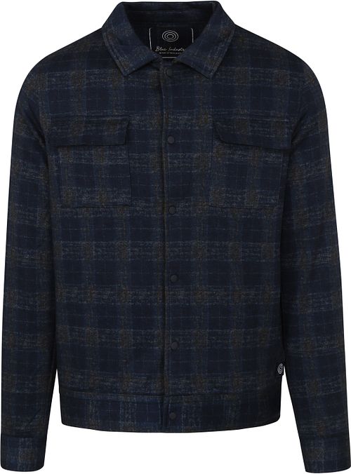 Blue Industry Overshirt Plaid Dark Blue Product