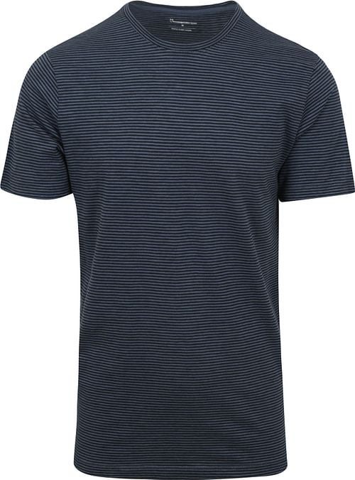 KnowledgeCotton Apparel T-shirt Streifen Navy Product