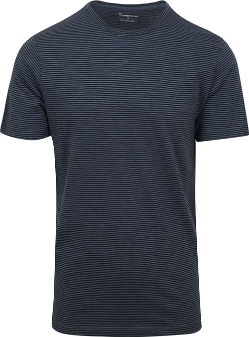 KnowledgeCotton Apparel T-shirt Stripes Navy Product