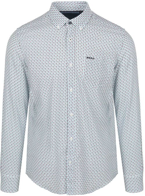 NZA Overhemd Aidan Print Blauw Product