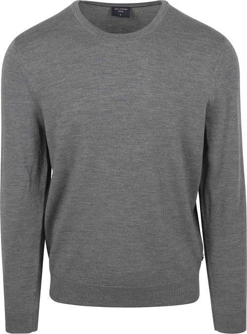 Olymp Trui O-Hals Wol Grijs Product
