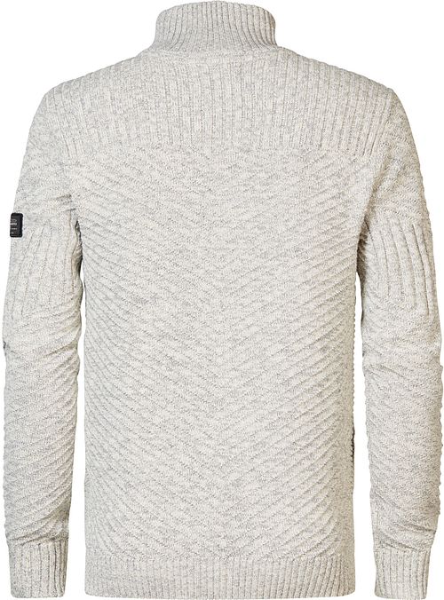 Petrol Cable Cardigan Nunam Greige Product / Achterkant