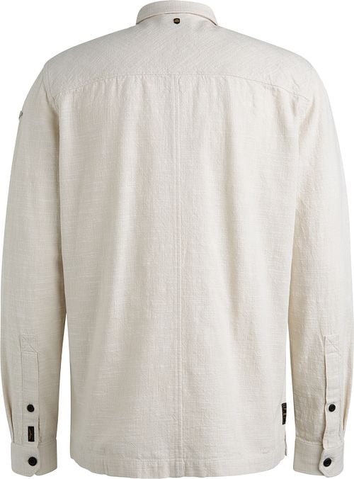PME Legend Overshirt 2 Tone Slub Ecru Product / Achterkant