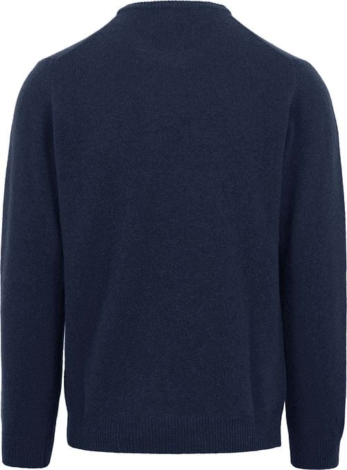 Suitable Lamswol Trui Ronde Hals Navy Product / Achterkant