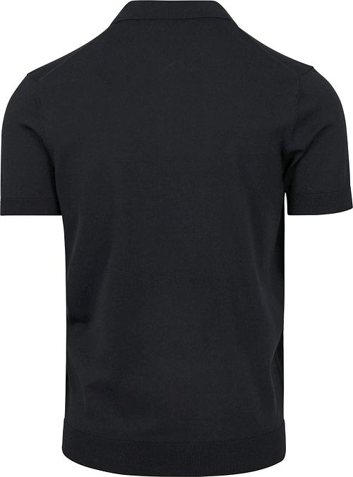 Suitable Polo Demi-Zip Marine Product / Achterkant