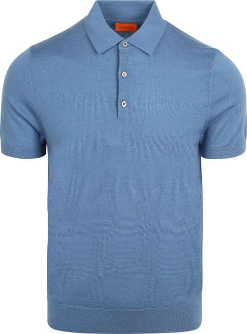 Suitable Polo Shirt Merino Wool Blue Product