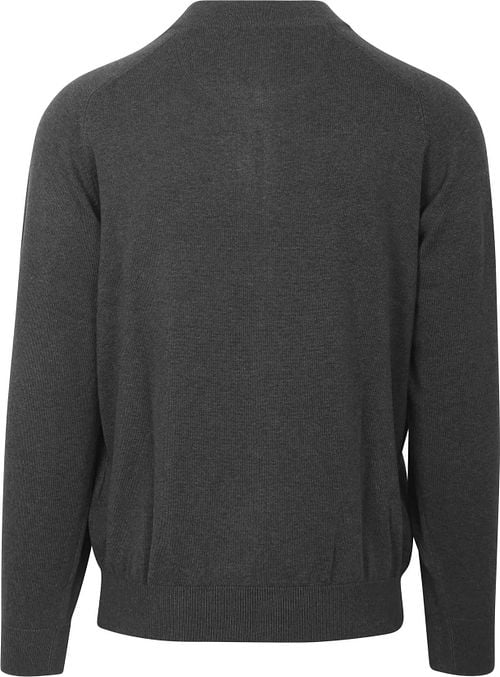 Casa Moda Pullover Zip Dark Grey Product / Achterkant