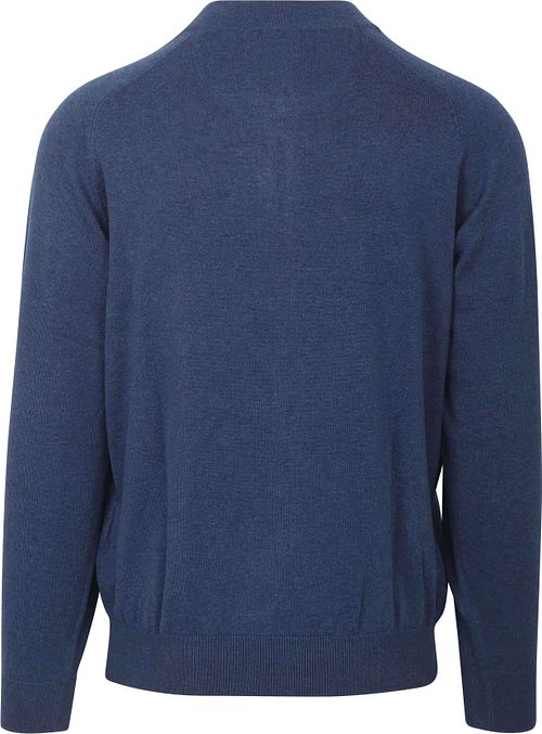 Casa Moda Strickjacke Zip Blau Product / Achterkant
