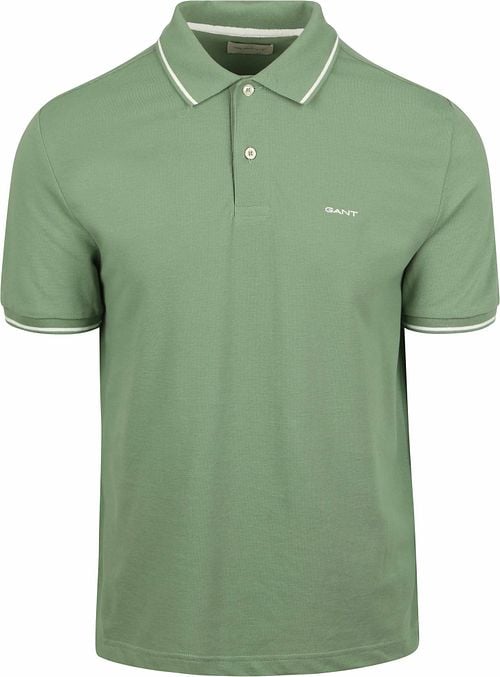 Gant Tipping Piqué Polo Shirt Green Product