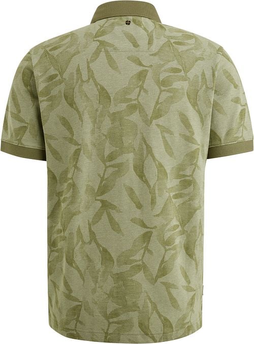 PME Legend Poloshirt Piqué Druck Grün Product / Achterkant