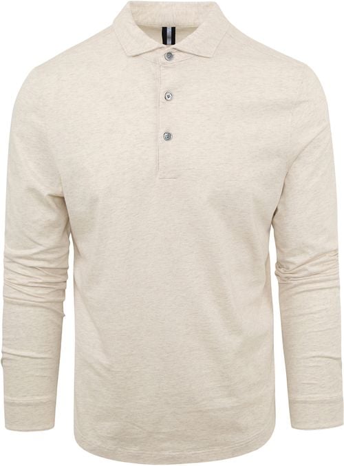 Profuomo Longsleeve Polo Beige Melange Product