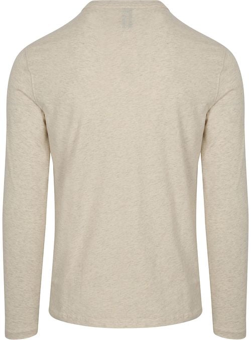 Profuomo Longsleeve T-Shirt Ecru Product / Achterkant