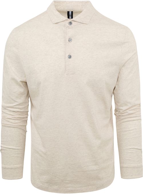 Profuomo Polo Manches Longues Beige Melange Product