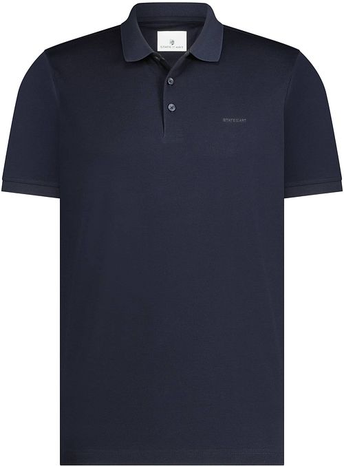 State of Art Poloshirt Mercerized Piqué Marine Product