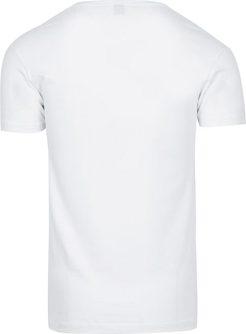 Alan Red Oklahoma T-shirt Stretch White 3-Pack Product / Achterkant
