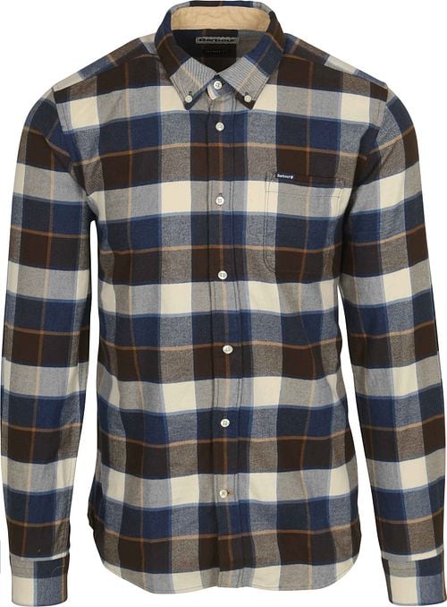 Barbour Valley Shirt Checkered Brown Blue Product