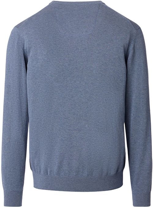Casa Moda Pullover V-Hals Grey Indigo Product / Achterkant