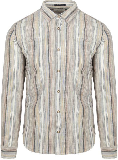 No Excess Chemise Beige Rayé Product