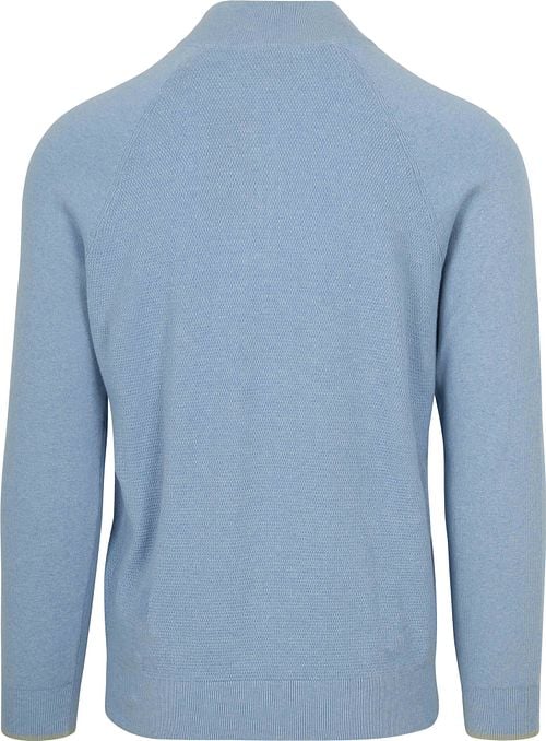 NZA Half Zip Sweater Ralph Light Blue Product / Achterkant