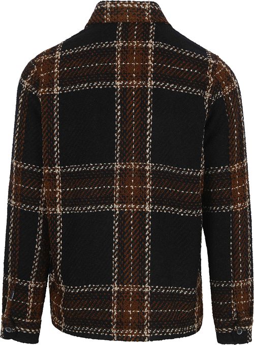 State Of Art Overshirt Checks Navy Product / Achterkant