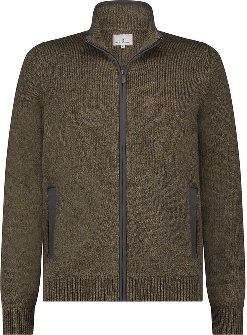 State Of Art Cardigan Zip Structure Brown Product
