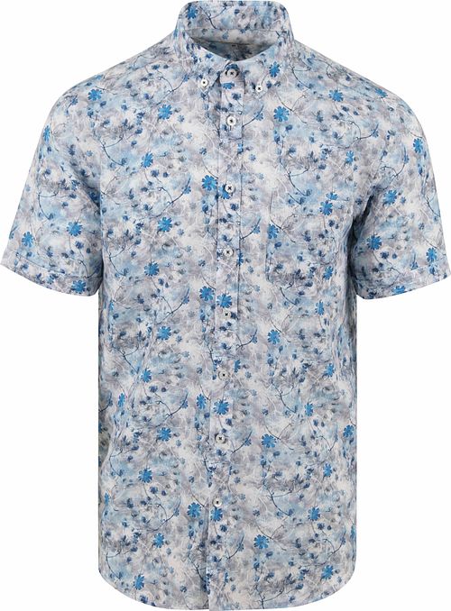 State Of Art Short Sleeve Shirt Print Flower Blue Product