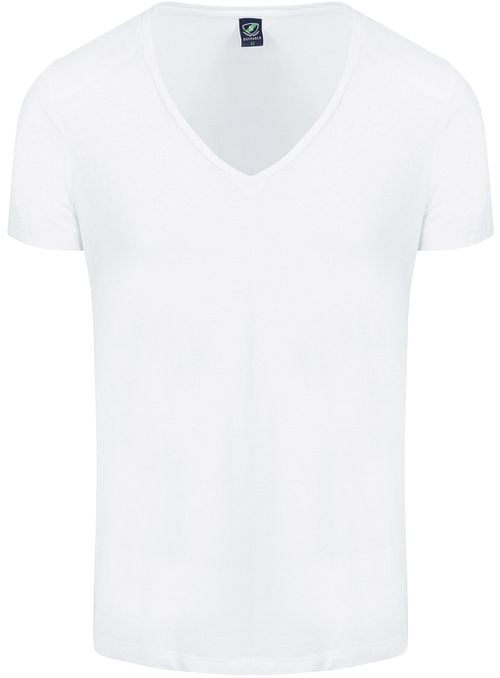 Suitable Vibamboru T-Shirt Diepe V-Hals Wit 4-Pack Product
