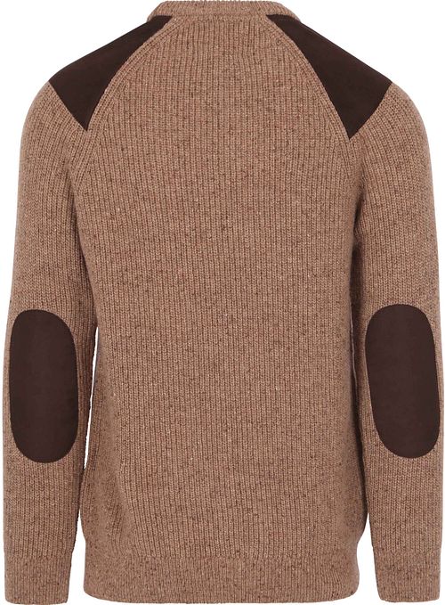 Barbour Pullover Raisthorpe Lambswool Beige Product / Achterkant