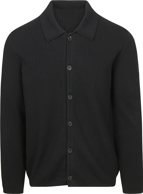Marc O'Polo Strickjacke Button Ribbed Navy Product