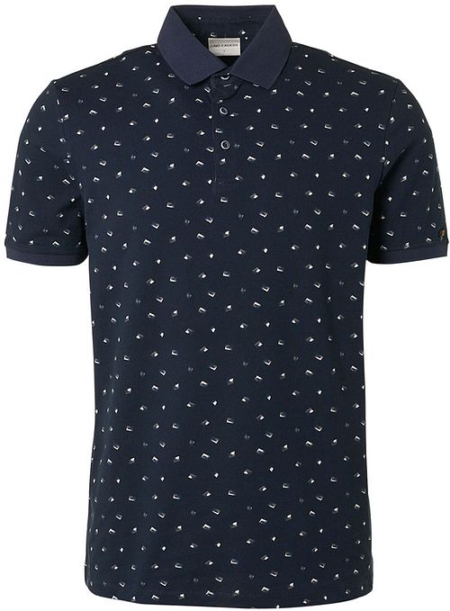 No Excess Polo Print Dark Blue Product