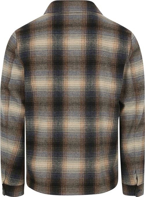 State Of Art Overshirt Checks Wool Blend Multicolour Product / Achterkant