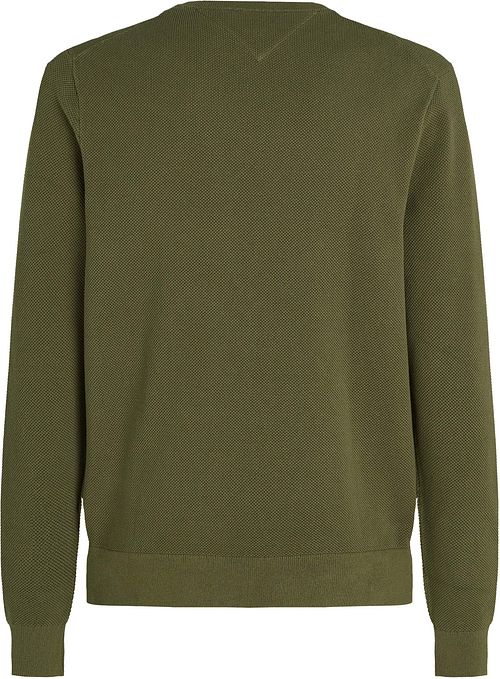 Tommy Hilfiger Sweater Essential Structure Olive Green Product / Achterkant
