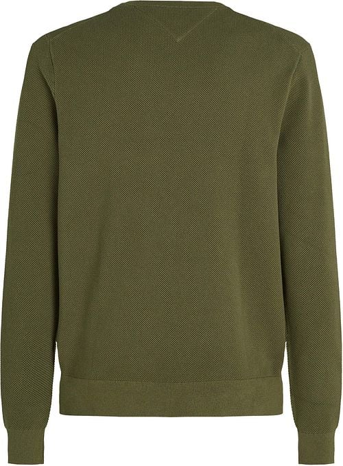 Tommy Hilfiger Sweater Essential Structure Olivgrün Product / Achterkant