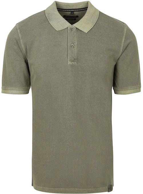 Casa Moda Polo Shirt Piqué Garment Dye Olive Green Product