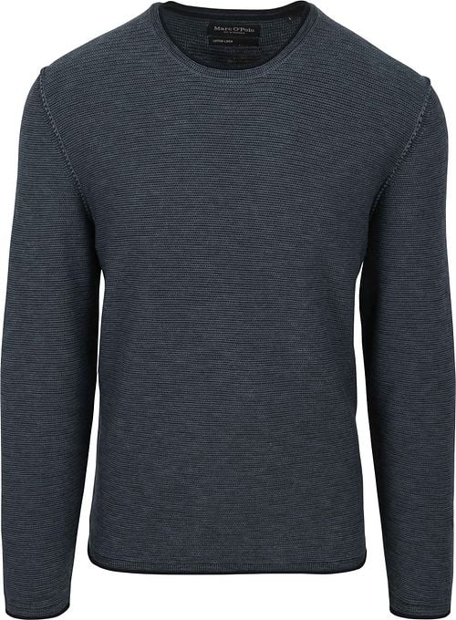 Marc O'Polo Pullover Crewneck Cotton/Linen Dark Blue Product