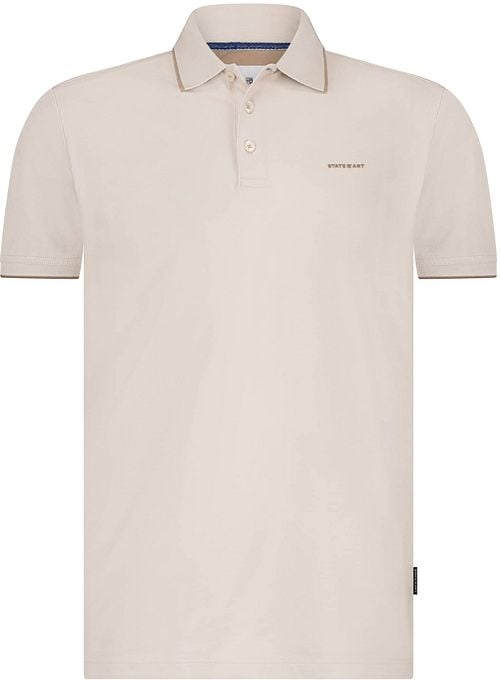 State of Art Poloshirt Piqué Greige Product