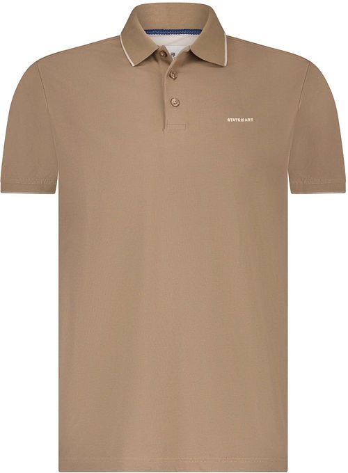 State of Art Poloshirt Piqué Marron Product