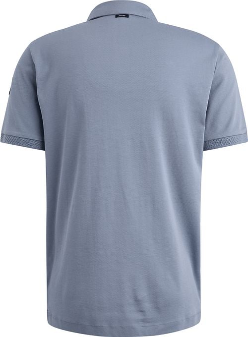 Vanguard Polo Interlock Jersey Blau Product / Achterkant