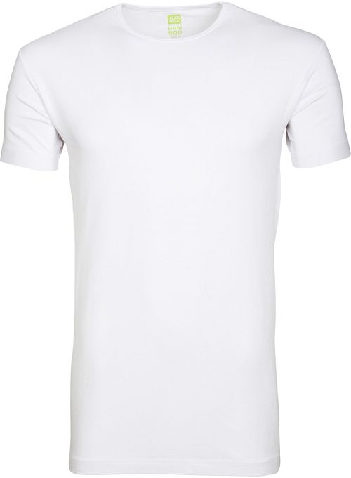 Alan Red T-Shirt Bambou Col Rond Blanc Product