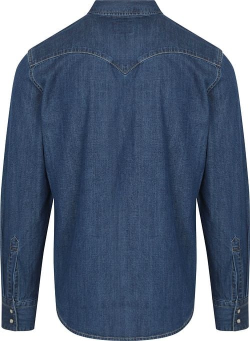 Levi's Barstow Western Hemd Mid Blau Product / Achterkant